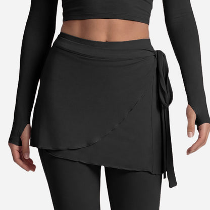 Cross-Back Long Sleeve Yoga Top & Pants Set