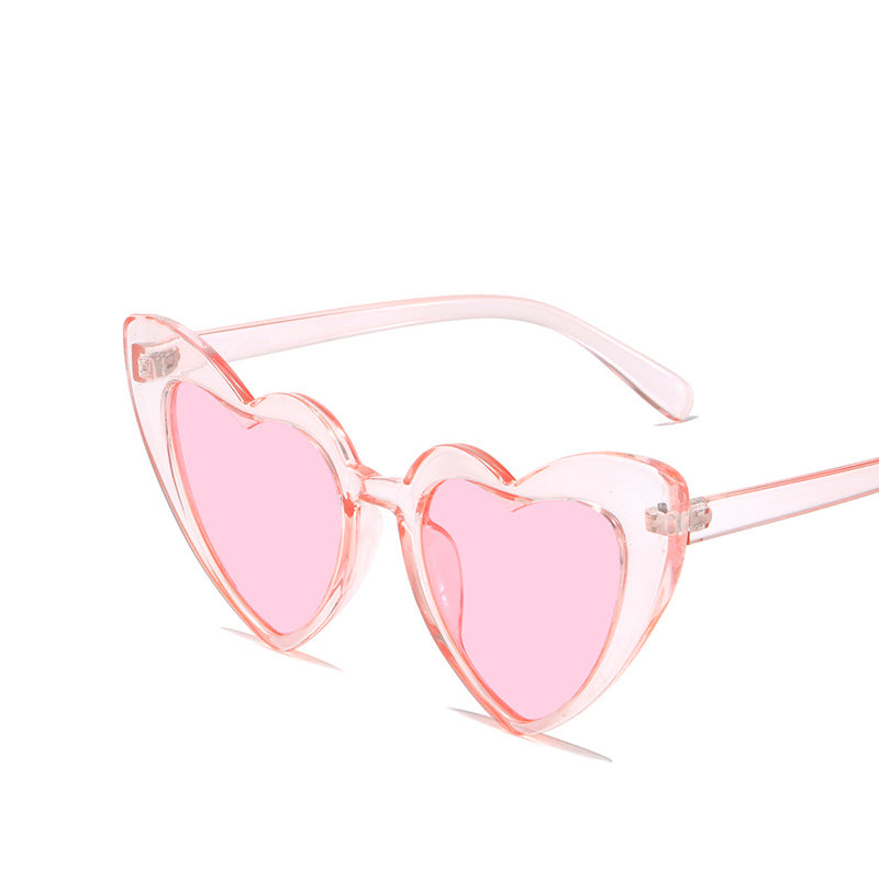 Trendy Heart-Shaped Sunglasses Colorful UV400 Beach Accessories
