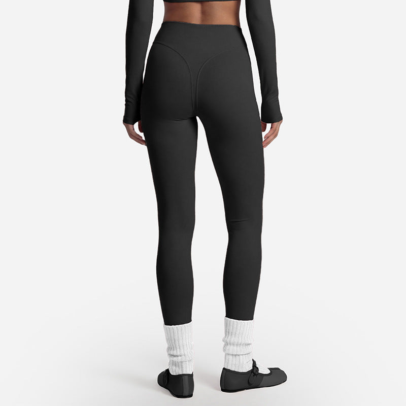 Cross-Back Long Sleeve Yoga Top & Pants Set