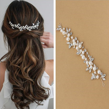 Elegant Pearl Hairband Wedding Hair Accessory