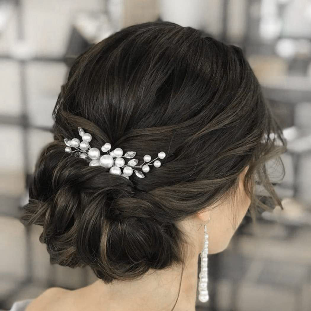 Handmade Pearl Wedding Side Hair Comb