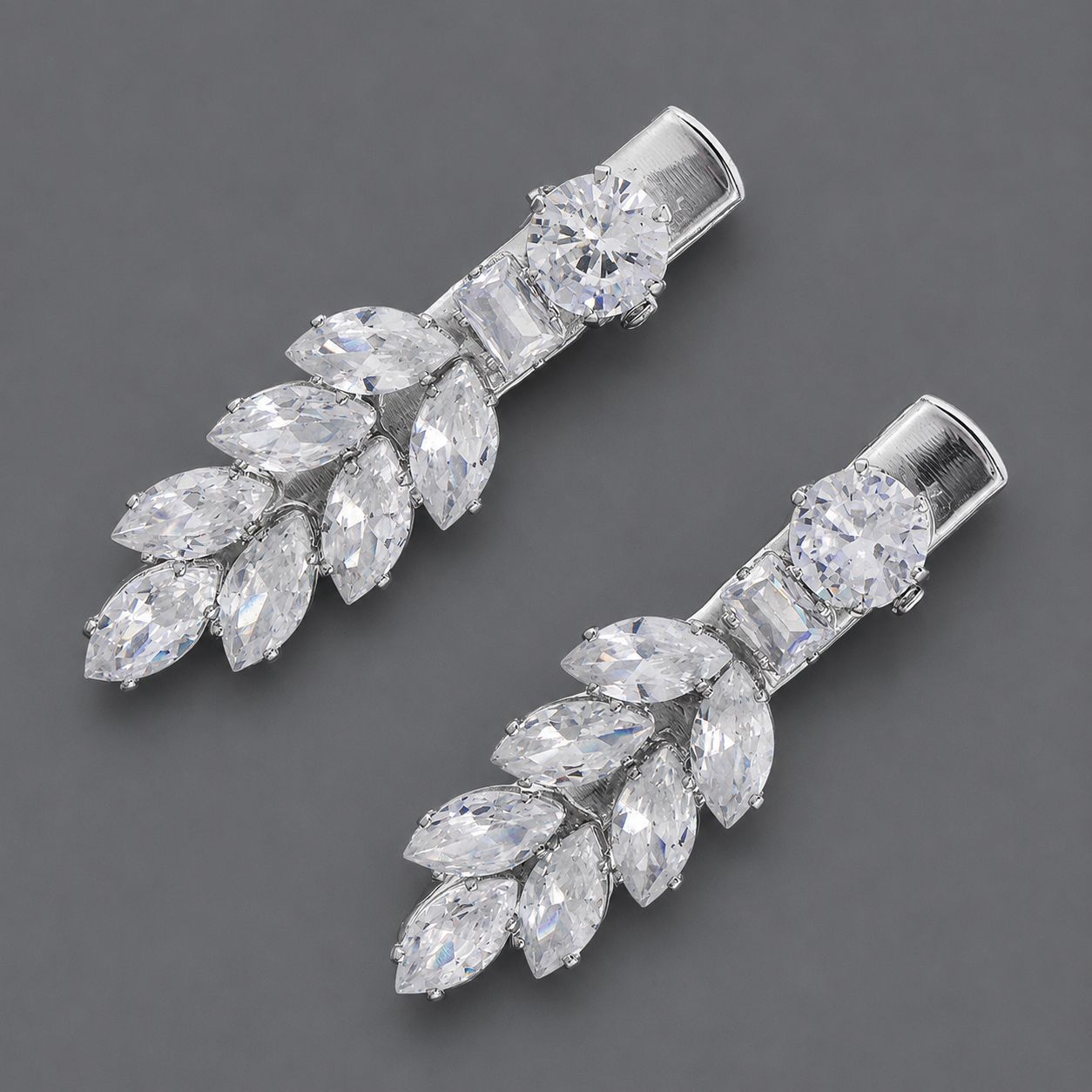 Elegant Zirconia Hair Clips for Everyday Style
