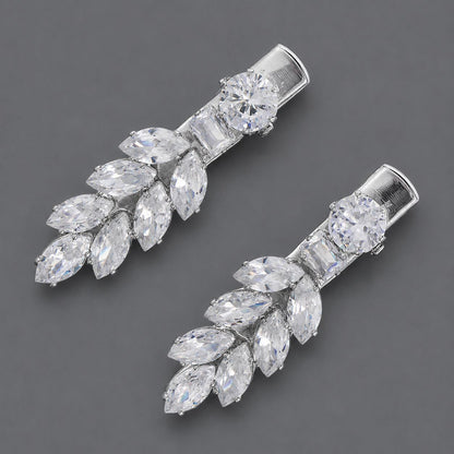 Elegant Zirconia Hair Clips for Everyday Style