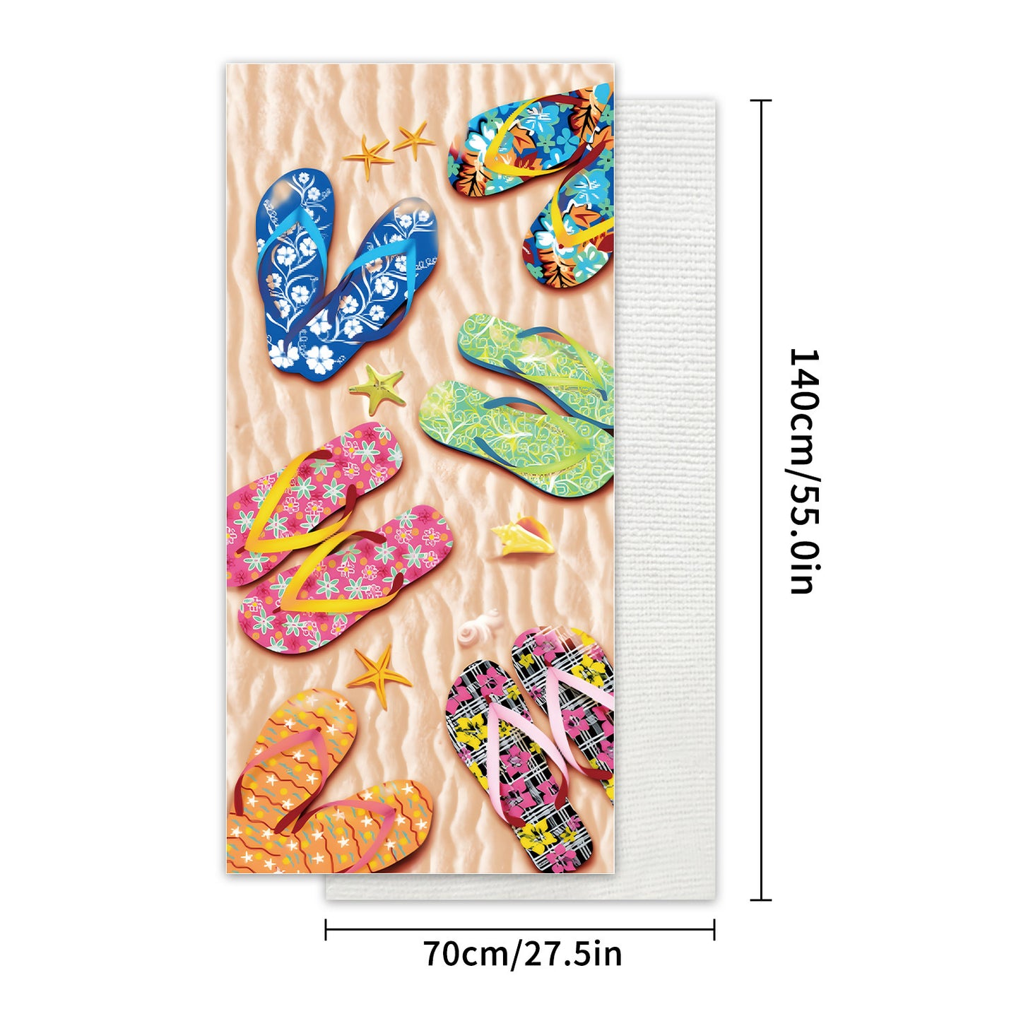 Printed Microfiber Beach Towel Absorbent Bath Towel