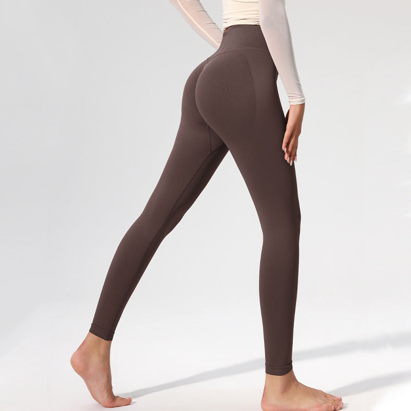 High-Waisted Peach Butt Yoga Pants for Women