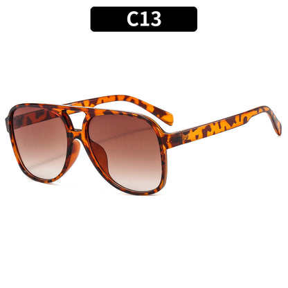 Trendy Retro Square Sunglasses Casual UV400 Protection