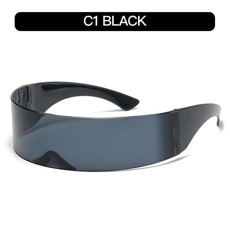 Futuristic Cyberpunk Oversized Sunglasses Trendy Party Shades