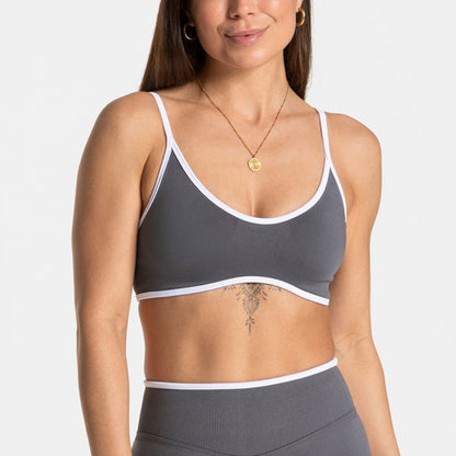 Color Blocked Long Sleeve Workout Top for Women