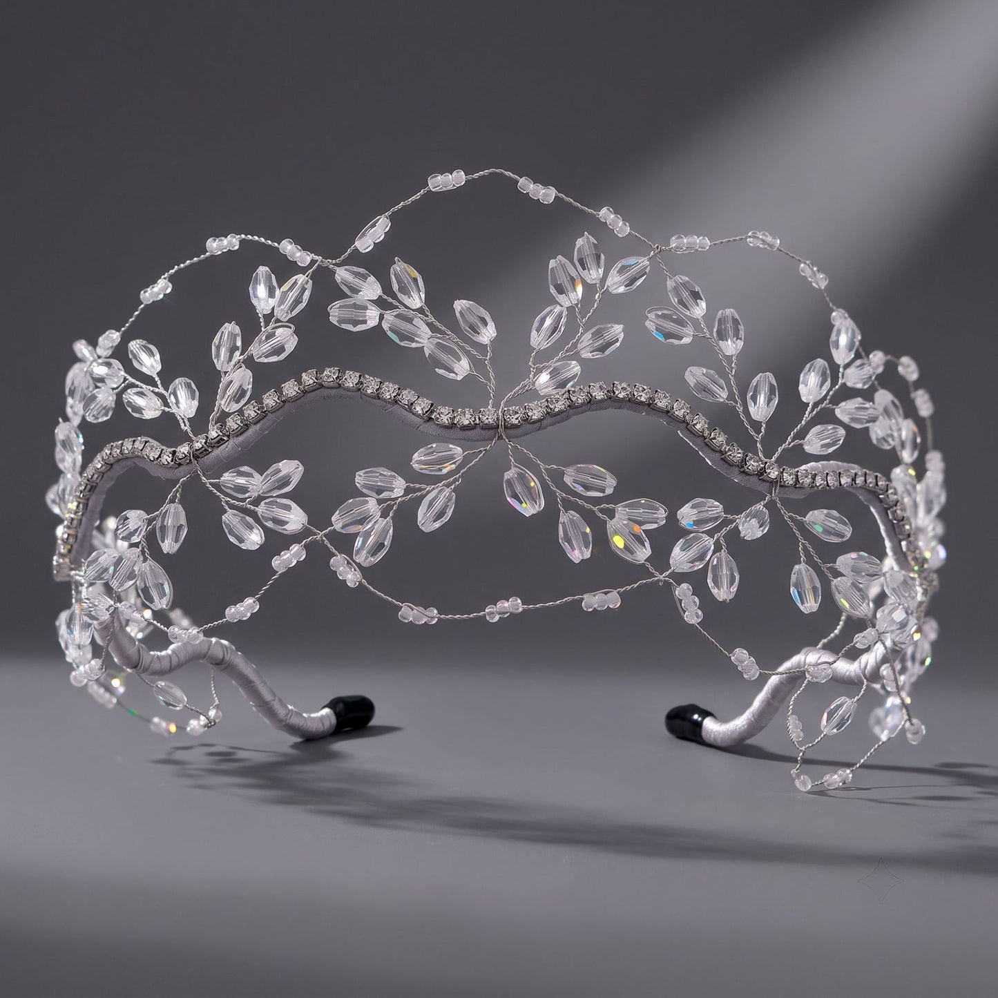 Handcrafted Crystal Beaded Headband - Trendy Casual Hair Accessory