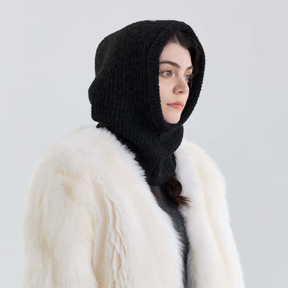 Wool Blend Neck Warmer Balaclava Hat for Men and Women