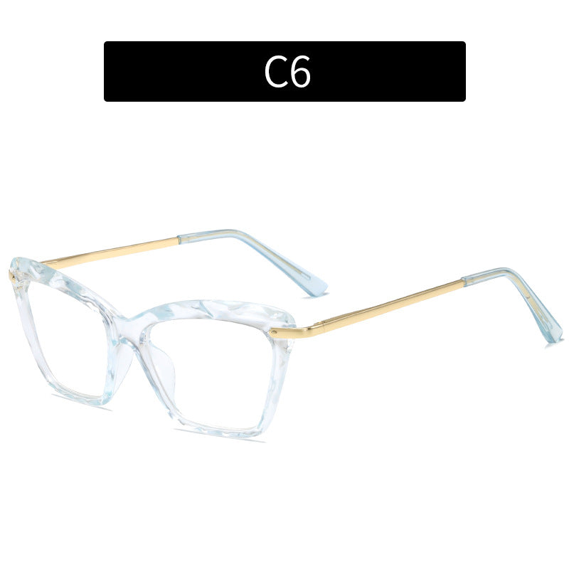 Trendy Crystal Cat-Eye Anti-Blue Light Glasses