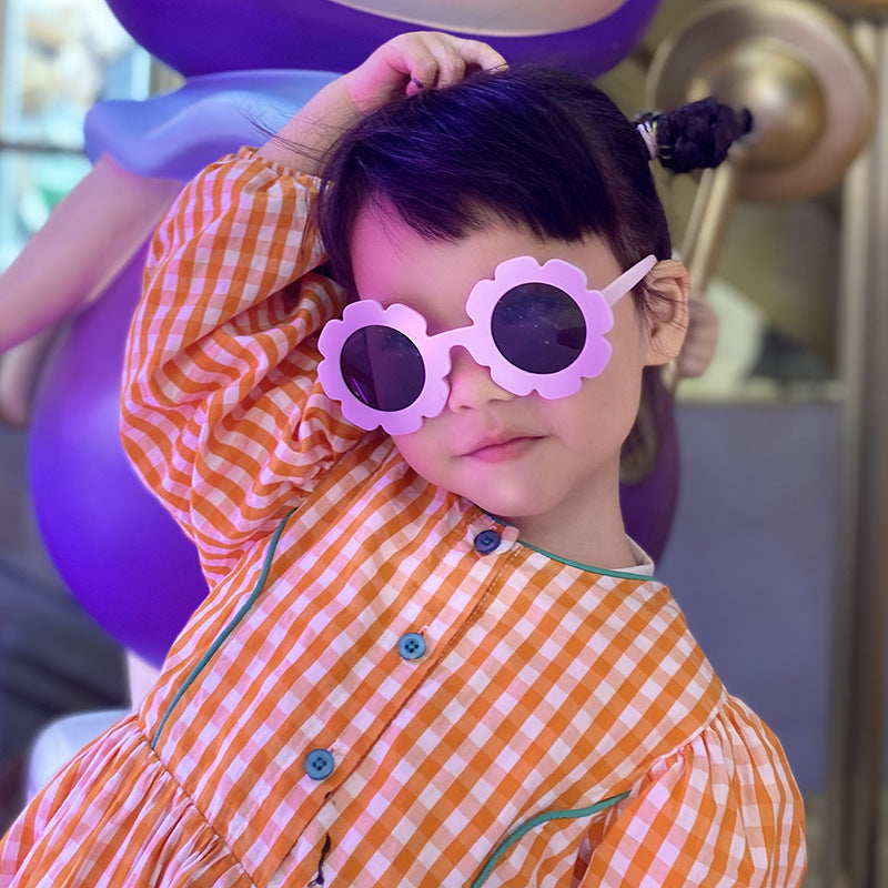 Trendy Kids' Sunglasses Cute Sunflower Design UV400 Protection