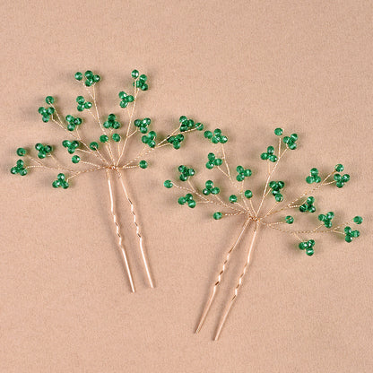 Starry Pearl Hair Clips Set of 2 Wedding Accessories