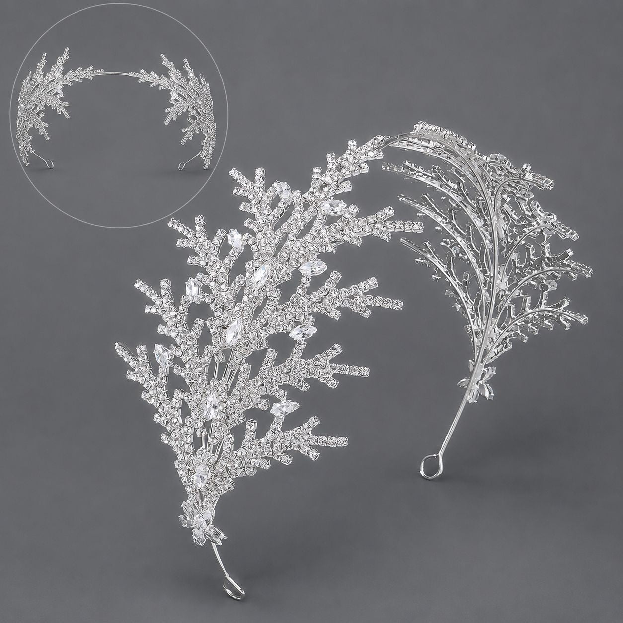 Luxury Rhinestone Bridal Headband for Wedding and Party