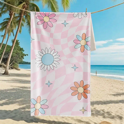 Ultra-Fine Microfiber Beach Towel Quick-Dry Bath Towel