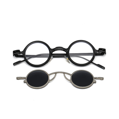 Retro Round Metal Sunglasses Stylish UV400 Protection