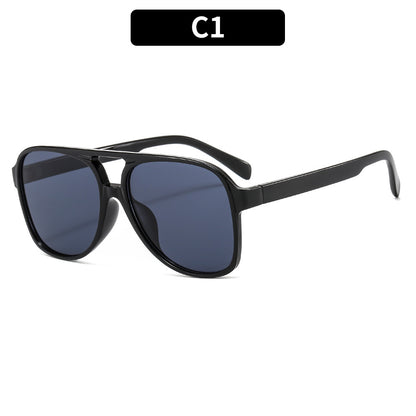 Trendy Retro Square Sunglasses Casual UV400 Protection