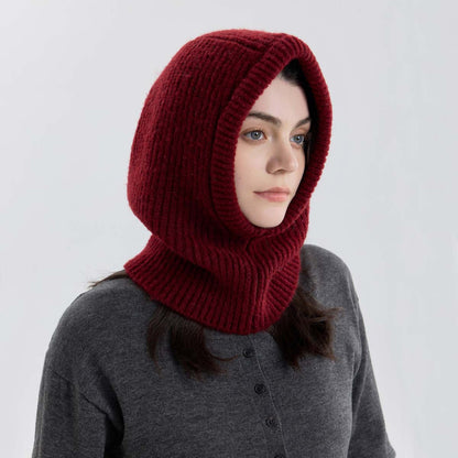 Wool Blend Neck Warmer Balaclava Hat for Men and Women