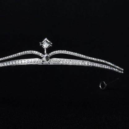 Bridal Crown with Exquisite Crystal Accents for Wedding and Parties