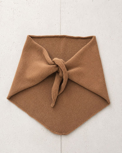 Solid Color Cashmere Wool Knitted Triangle Scarf for Women
