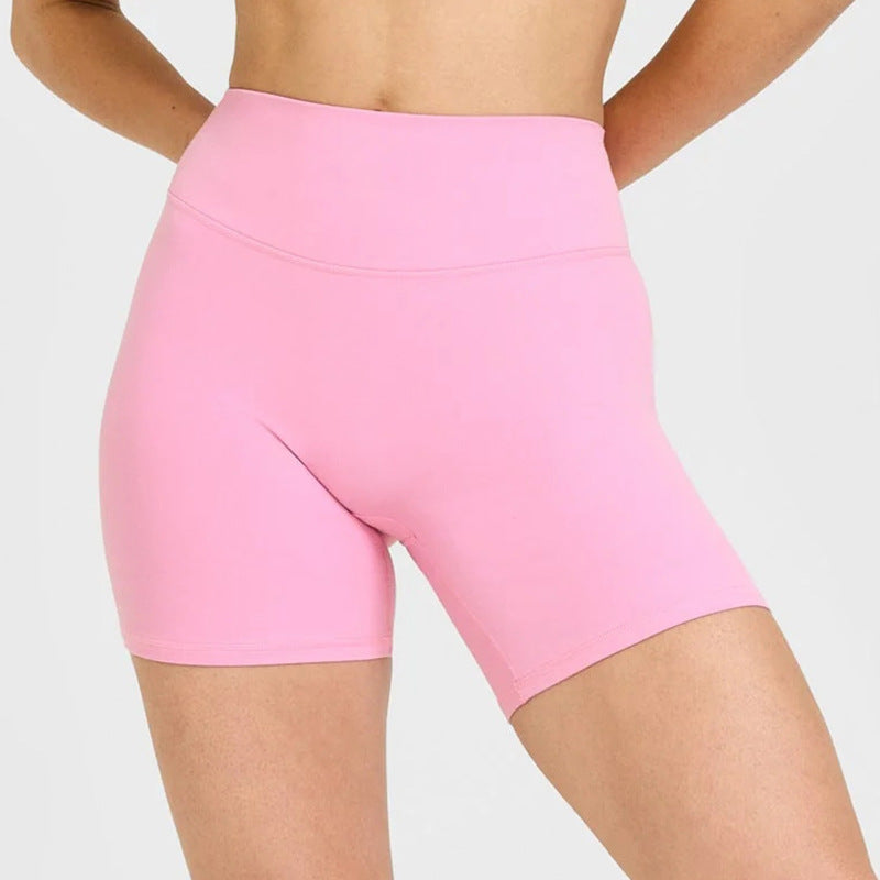 High-Waisted Peach Butt Lift Yoga Shorts for Women