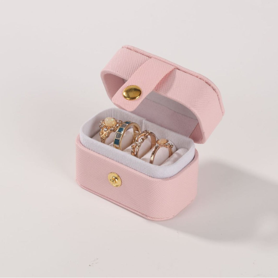 Mini Jewelry Ring Box Portable Travel Organizer