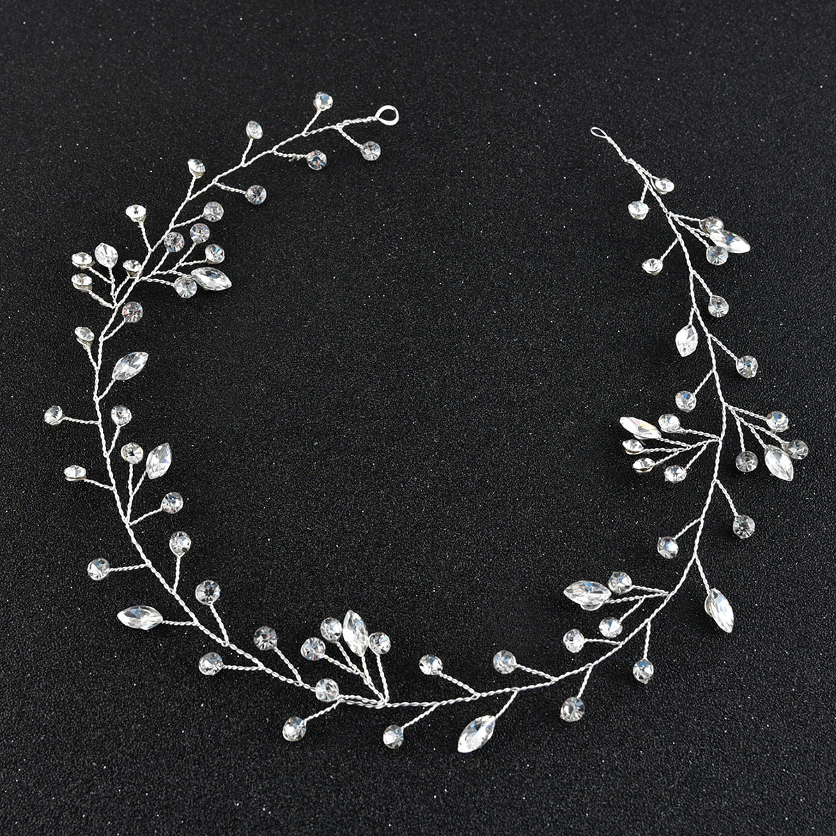 Handmade Glass Crystal Headband Bridal Wedding Hairpiece