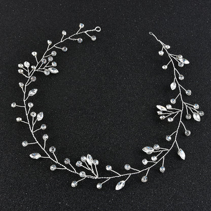 Handmade Glass Crystal Headband Bridal Wedding Hairpiece