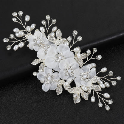 Floral Pearl Hair Clips Stage Performance Girls Hair Accessory