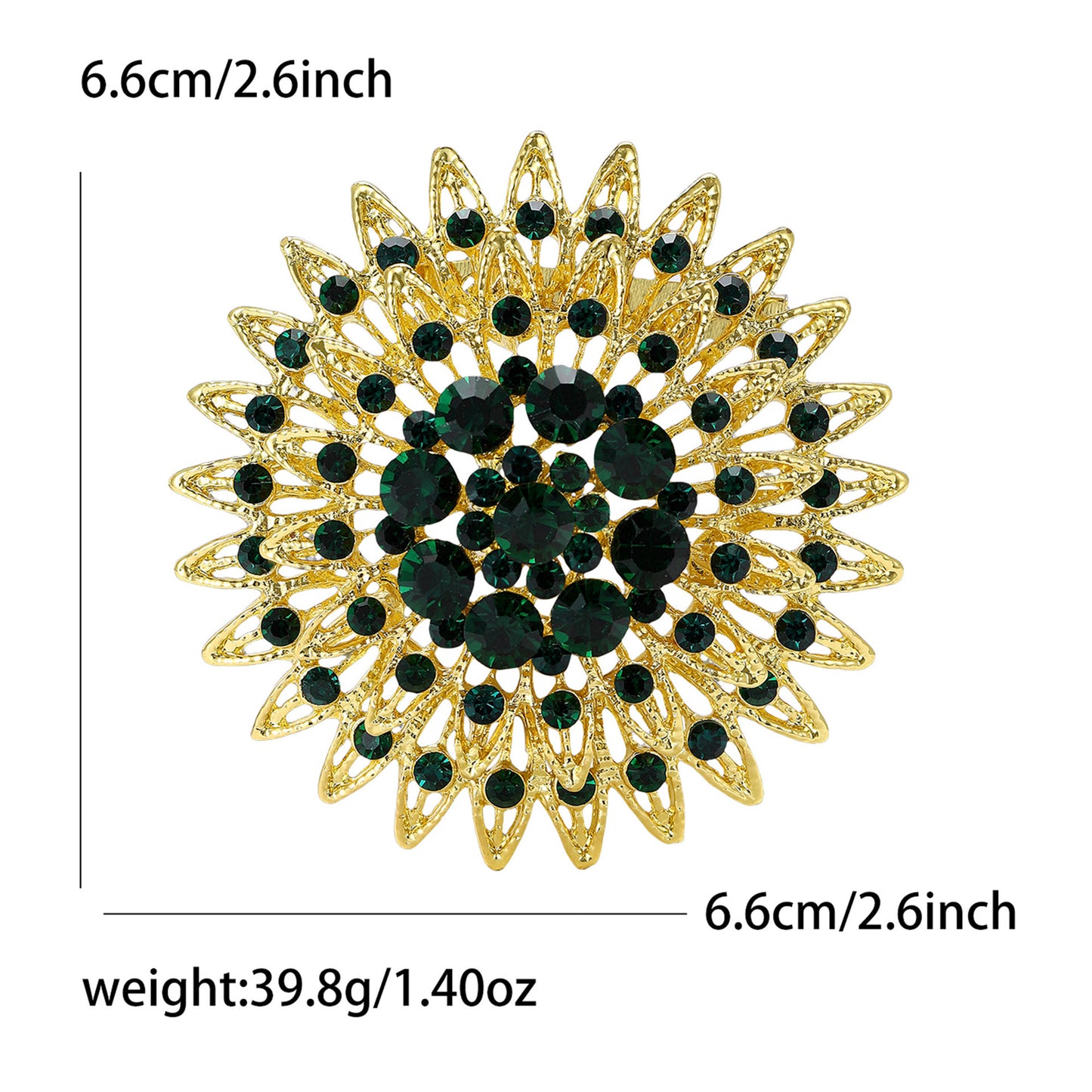 Creative Rhinestone Brooch Alloy Fashion Pin for Women