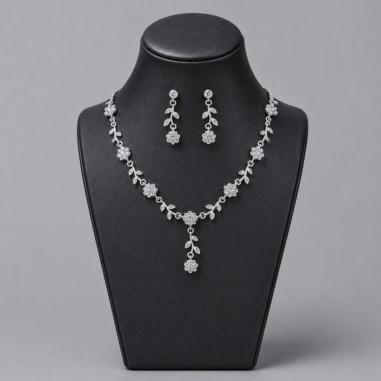 Luxury Bridal Jewelry Set with Pearl and Rhinestone for Weddings and Parties