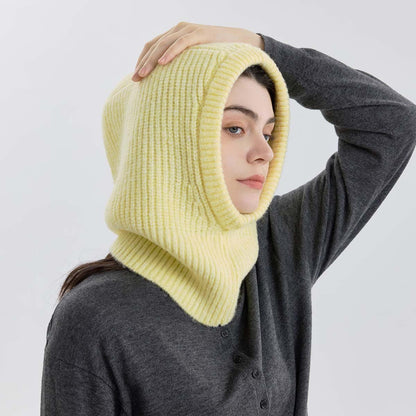 Wool Blend Neck Warmer Balaclava Hat for Men and Women