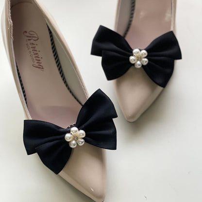 White Butterfly Alloy Shoe Clips Wedding Accessories
