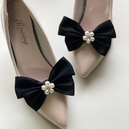 White Butterfly Alloy Shoe Clips Wedding Accessories