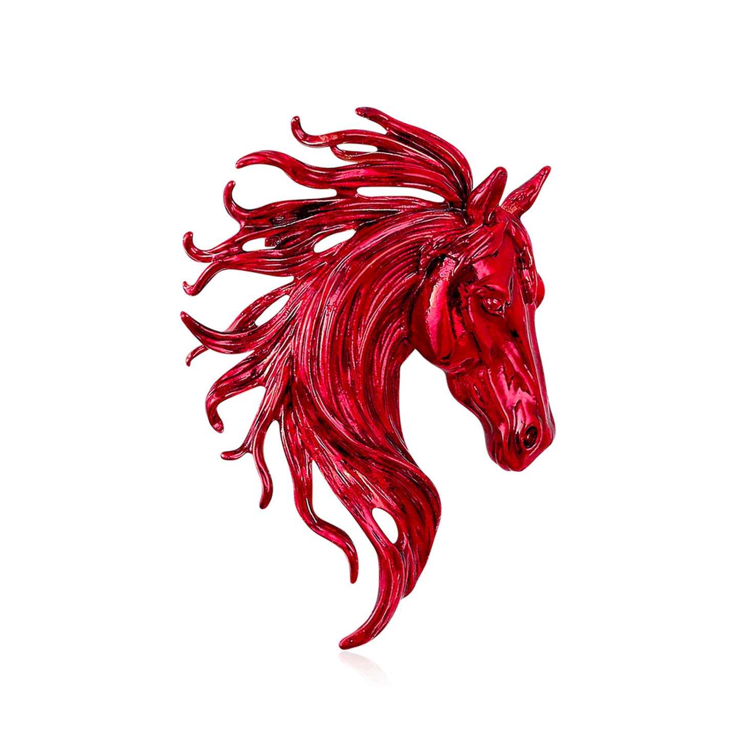 All-Season Alloy Horse Brooch Stylish Animal Accessory