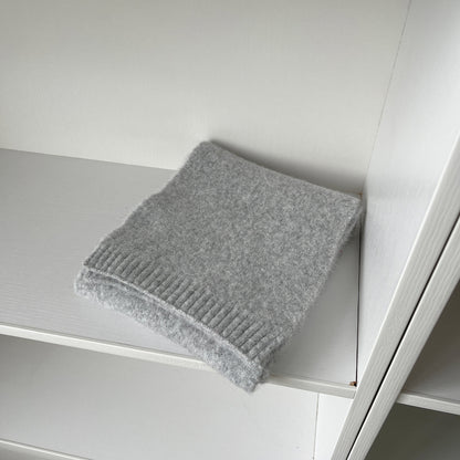 Cozy Wool Blend Knitted Scarf for Men and Women