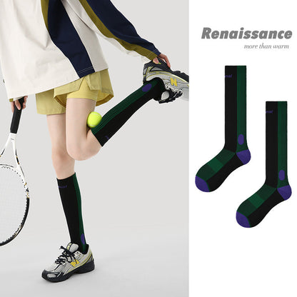 Calf Compression Socks Floral 3D Moisture Wicking