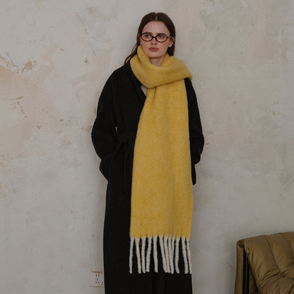 Premium Soft Wool Scarf for Women - Stylish Solid Colors
