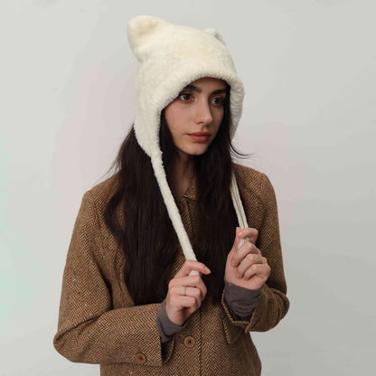 Cute Cat Ear Knitted Winter Warm Beanie Hat