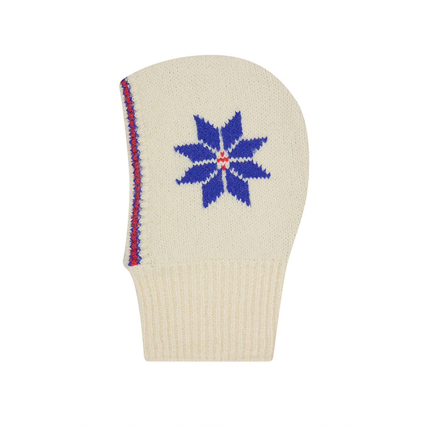 Christmas Snowflake Wool Knit Balaclava Hat for Women
