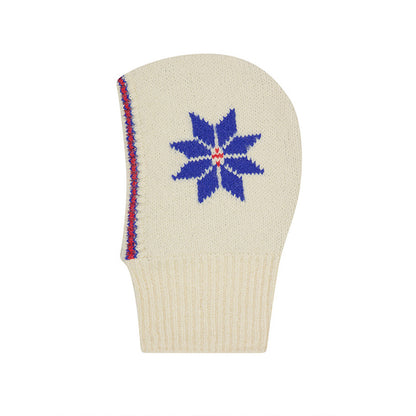 Christmas Snowflake Wool Knit Balaclava Hat for Women