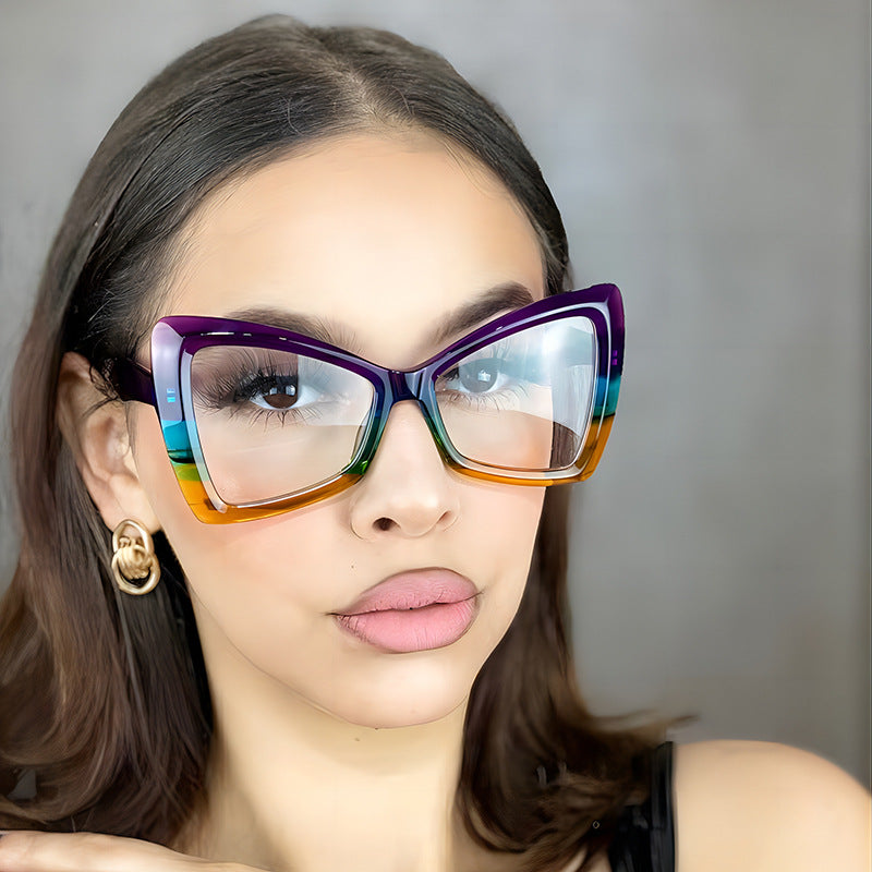 Fashionable Oval Blue Light Blocking Glasses for Women