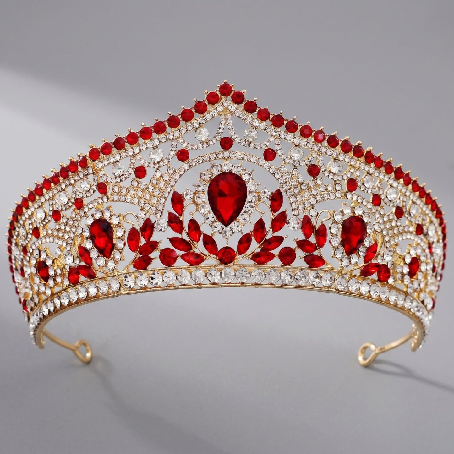 Luxury Rhinestone Crown Headpiece for Bridal and Party