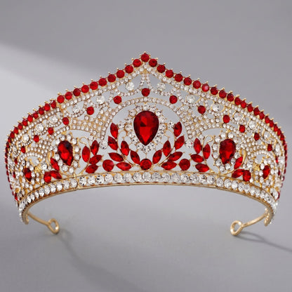 Luxury Rhinestone Crown Headpiece for Bridal and Party
