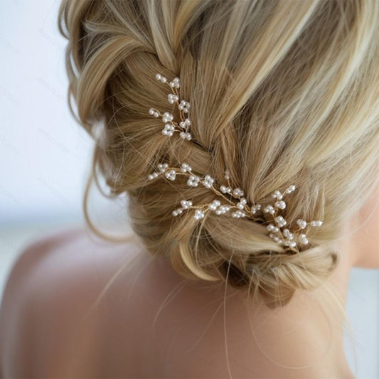 U Shaped Pearl Hair Pins Handmade Wedding Party Accessories