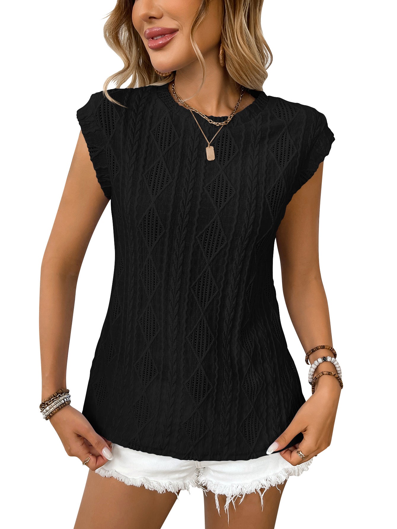 Casual Geometric Print Loose Fit T-Shirt