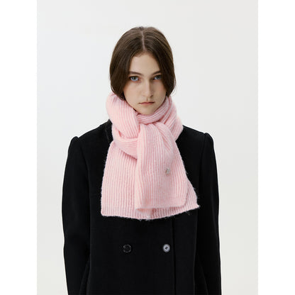 Chic Star Design Knitted Wool Blend Scarf for Women