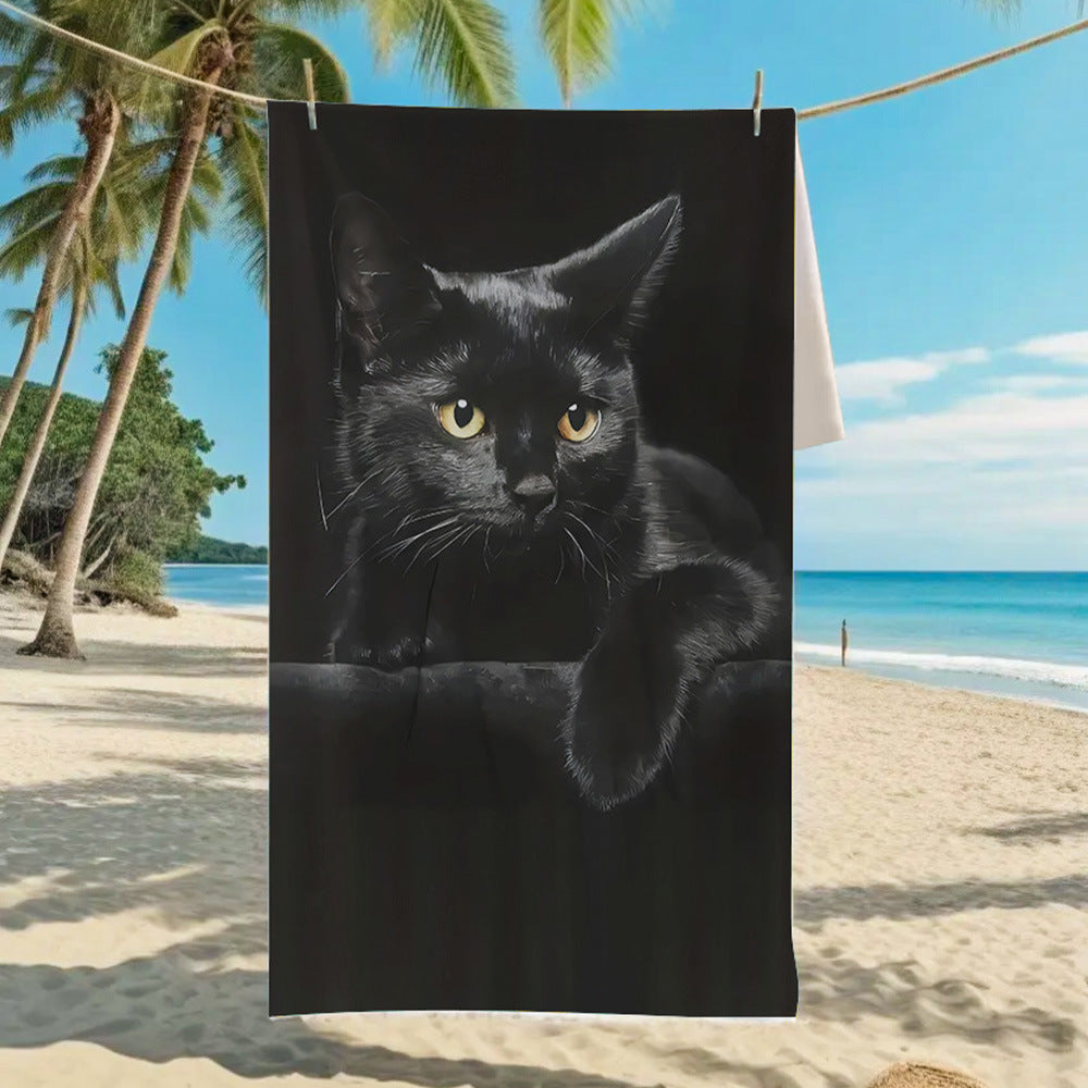 Ultra-Fine Microfiber Beach Towel Quick-Dry Bath Towel