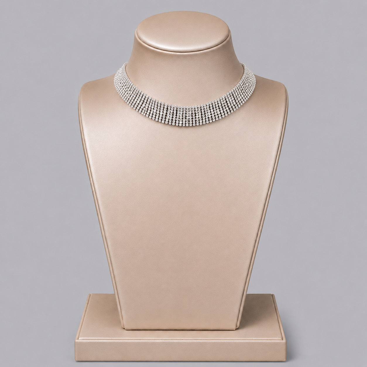 Elegant Crystal Jewelry Set with Necklace and Earrings for Parties