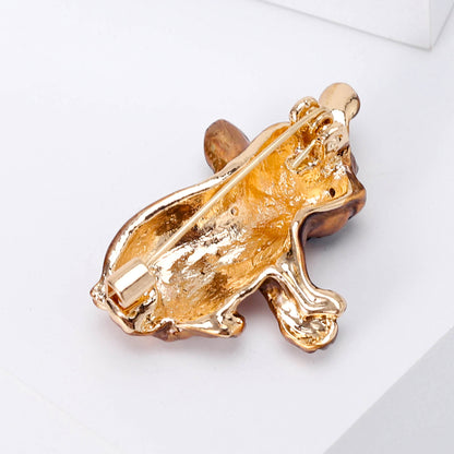 Cartoon Dog Alloy Brooch Cute Puppy Pin for Casual Wear